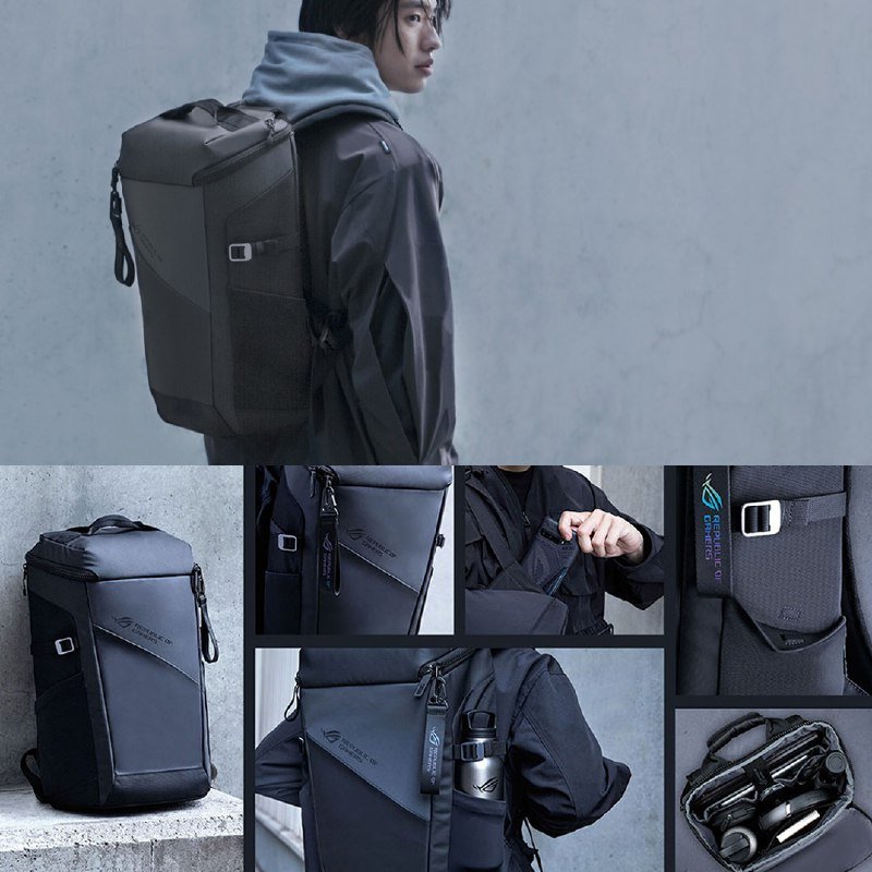 Сумка ASUS ROG Archer Messenger Bag BC2000, рюкзак ASUS ROG BP2701 Backpack 17 2