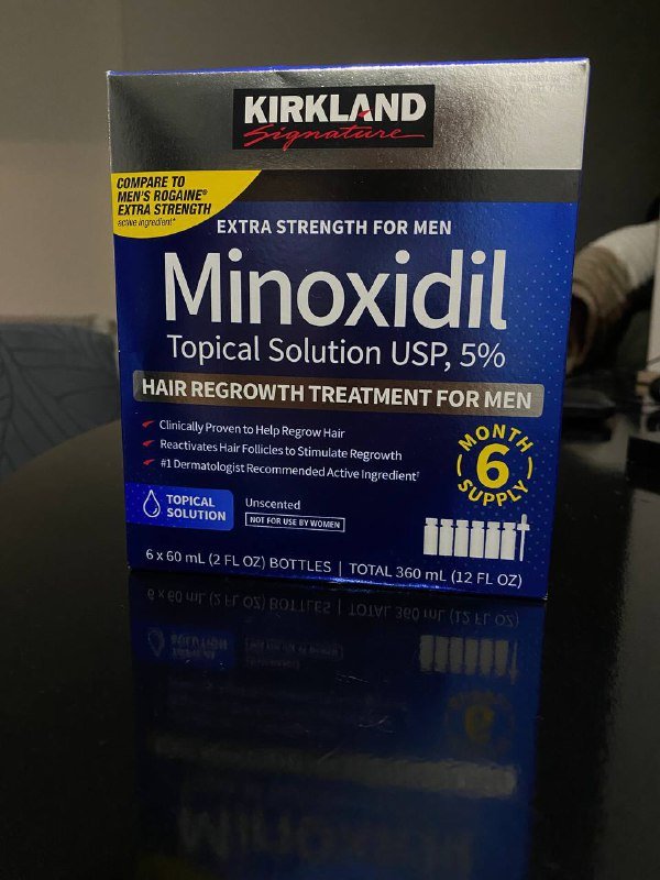Minoxidil 5% Kirkland для роста бороды и волос