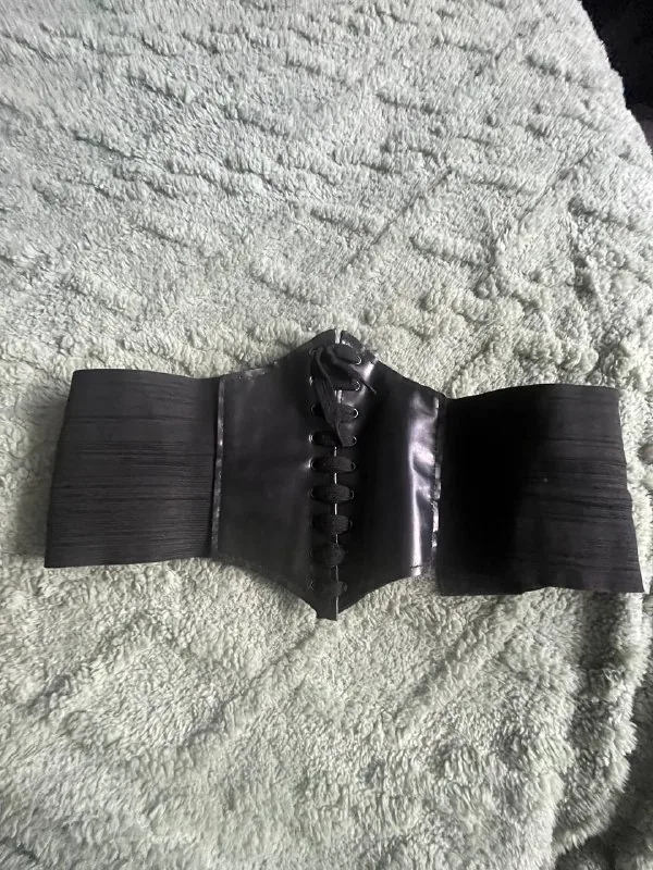 Gloves, corset, long knee-high socks 1