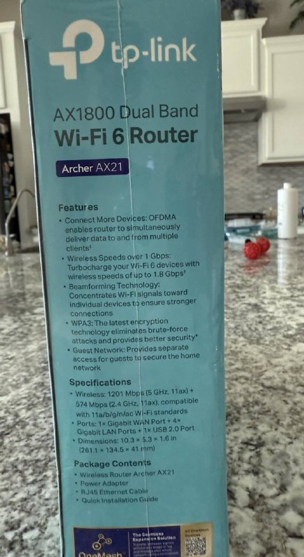 TP-Link AX1800 Wi-Fi 6 роутер Dual Band Gigabit 4