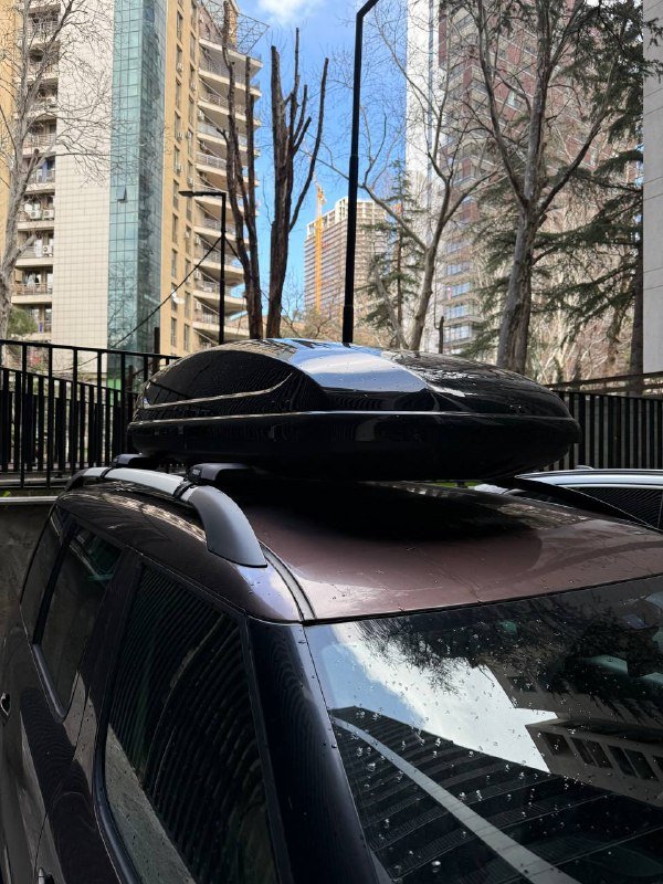 Автомобильный бокс на крышу Koffer 440 черный