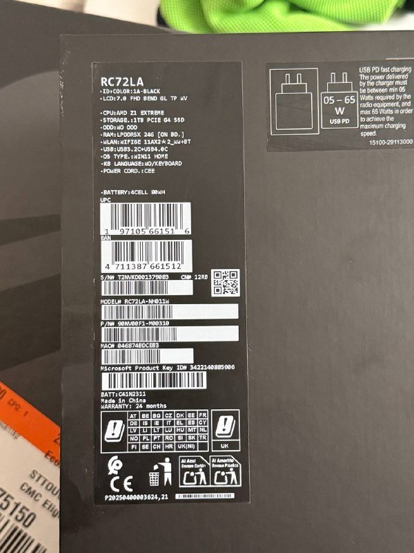 ASUS ROG Ally X игровая приставка 1 TB SSD 24 GB RAM 3