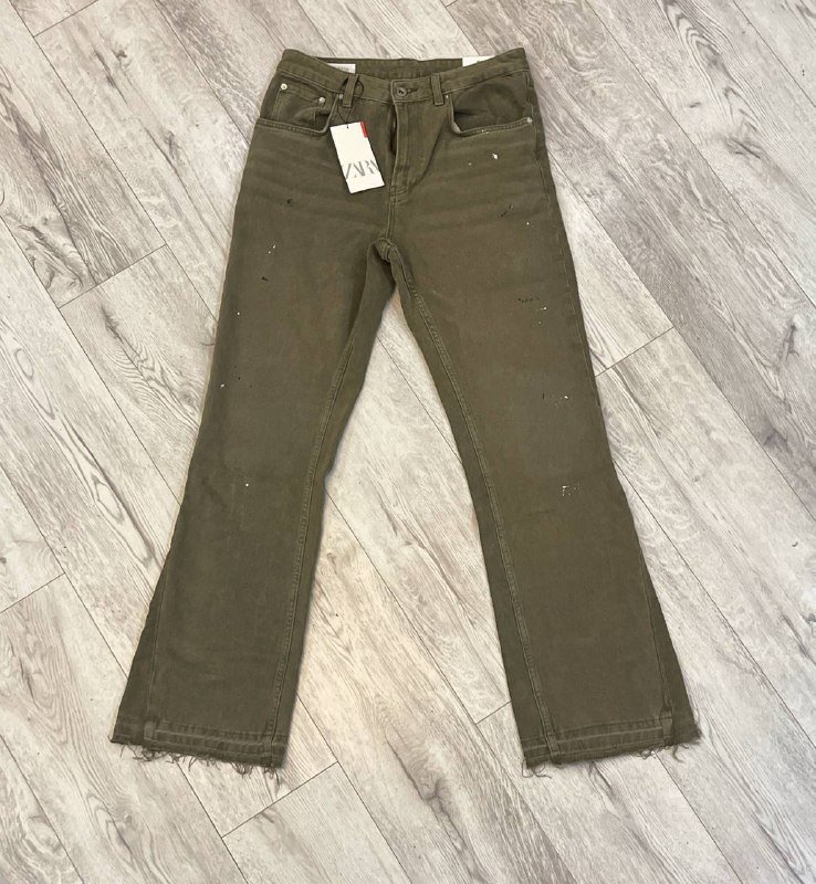 Джинсы ZARA, ZARA Patchwork Denim, брюки Adidas, Zara Flare Denim 4