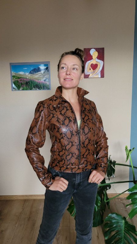 Курточка кож зам, размер XS - S 2