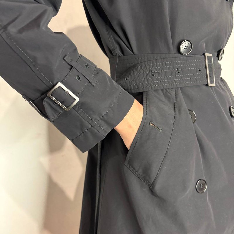 Тренч Burberry реплика черный женский 4