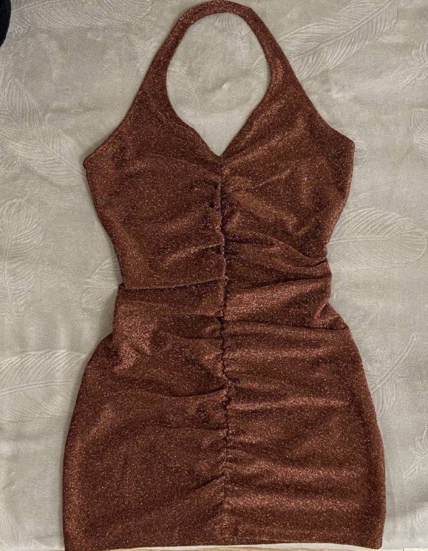 Комплект из топа и юбки, платье H&M фиолетовое, платье H&M коричневое 3
