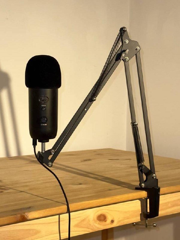 Микрофон Blue Yeti, Кронштейн для телефона, Наушники AudioTechnica M50x