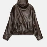 Zara leather jacket 1