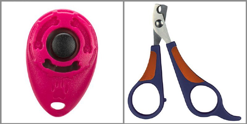 Кликер для дрессировки собак, Ножницы для стрижки когтей