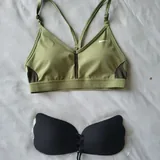 Спортивный топ, легинсы, туфли, кроксы, чашки на грудь 1