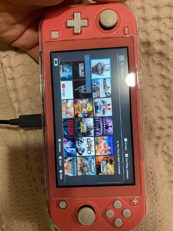 Nintendo switch lite консоль розовый