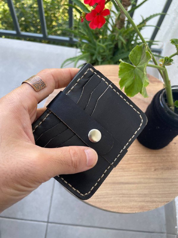 Двухсторонние кожаные кошельки для карточек и денег 10