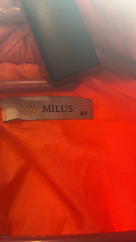 Оранжевая женская куртка Milus новая размер 40 3