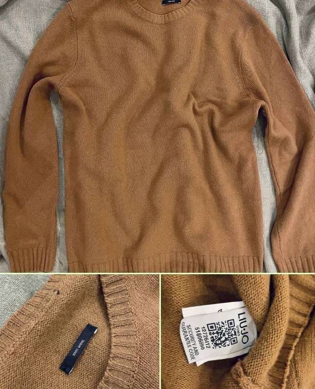 Свитер LIU·JO Uomo 100% шерсть коричневый