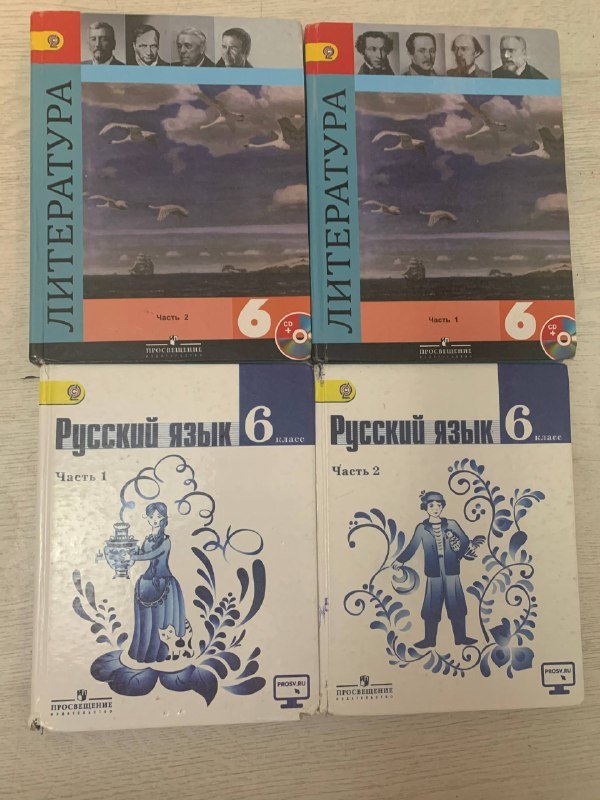 Книги за шестой класс, русский, литература комплектом