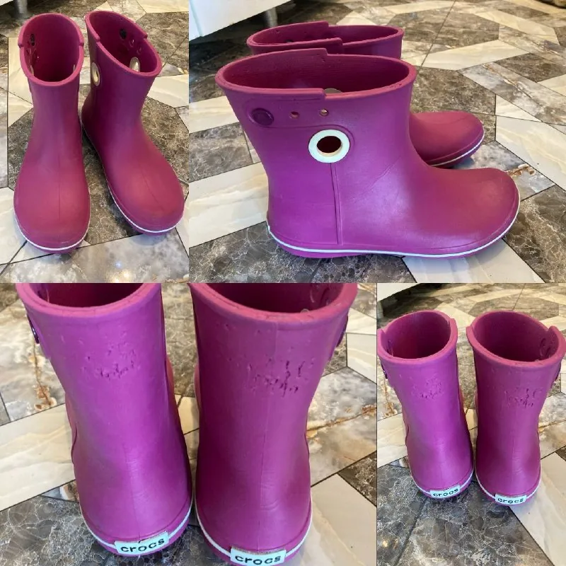 Резиновые сапоги Crocs, розовые