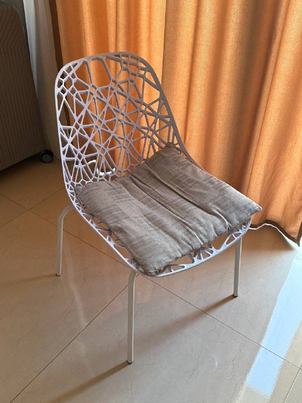 Кресло IKEA SKRUVSTA, Черное кресло, Пластиковый белый стул с подушкой 5