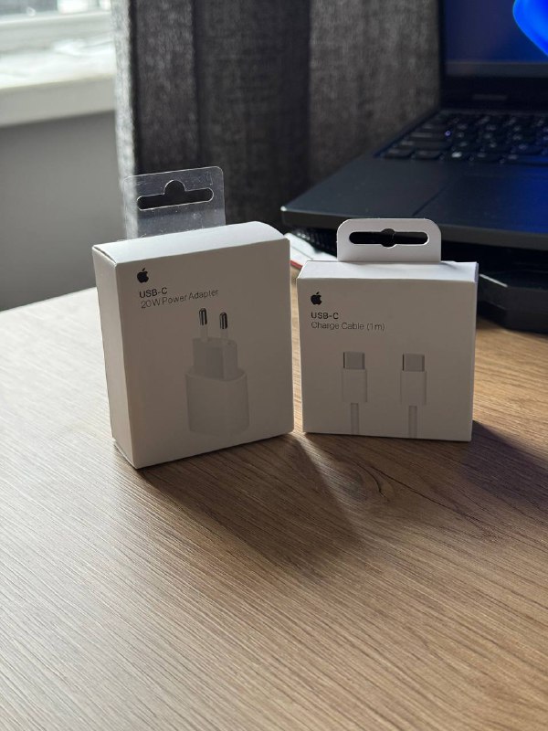 Блок быстрой зарядки 20W, кабель USB-C