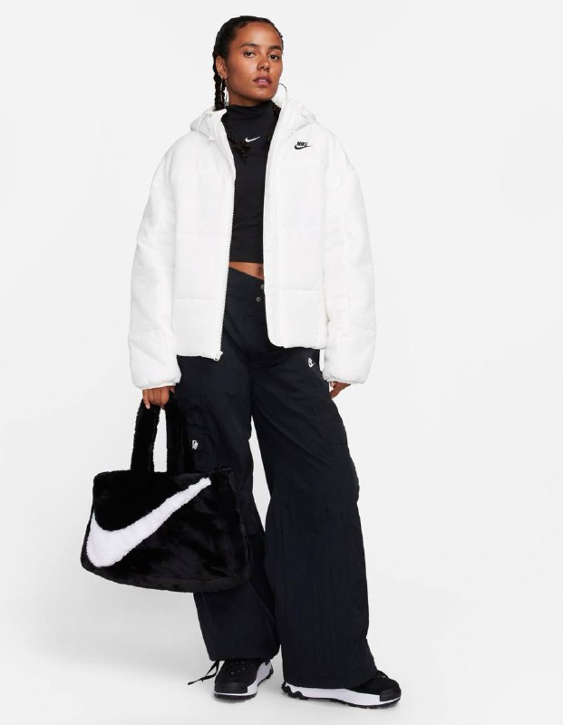 Оригинальный пуховик Nike Thermal-Fit белый S 3