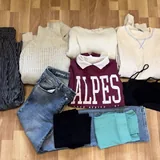 Женская одежда, свитера, толстовки, джинсы, топы, шорты, куртка 1
