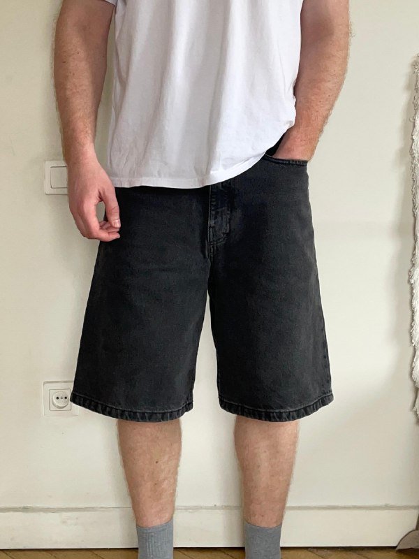 Vans шорты check-5 Baggy fit темно серый размер 31