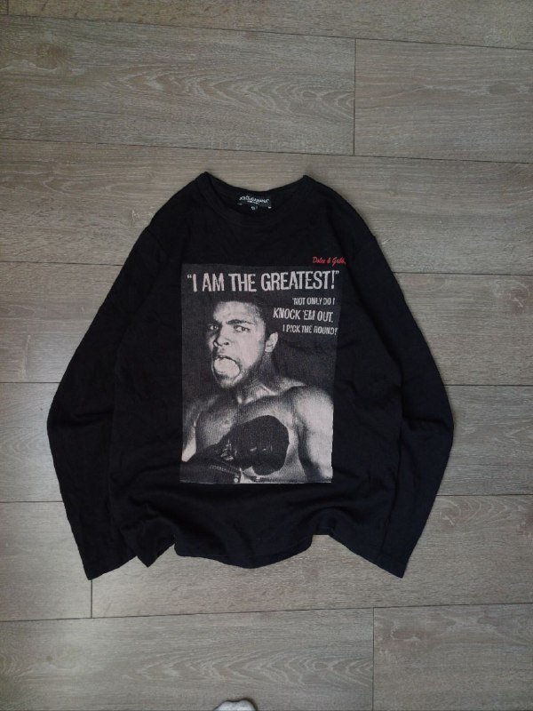 Черная мужская кофта с принтом размер M