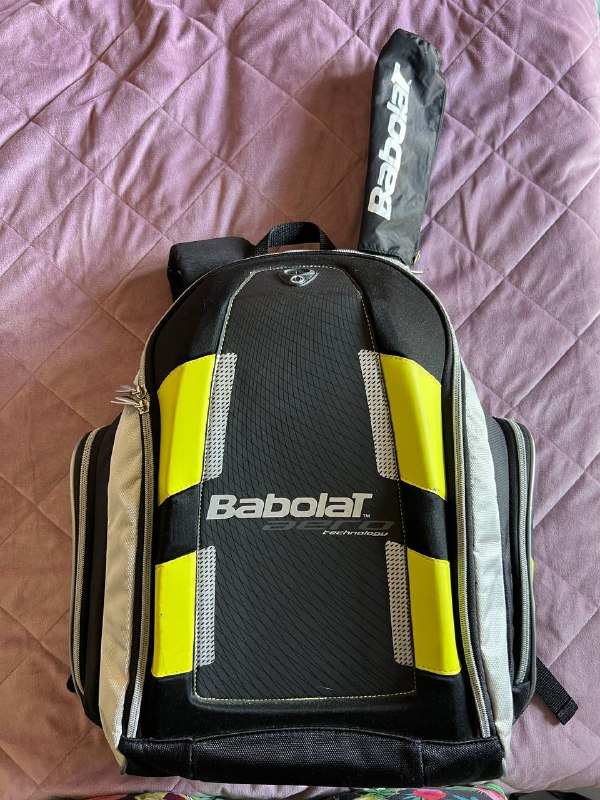 Теннисная ракетка Babolat, рюкзак, мячи, обмотка