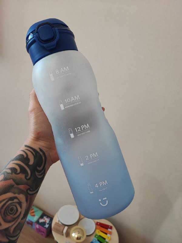 Бутылка для воды с графиком питья 2