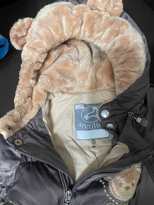 Детский тёплый комбинезон трансформер размер 80 2