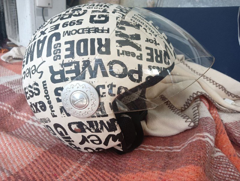 Винтажный шлем для мотоцикла и скутера размер M 2