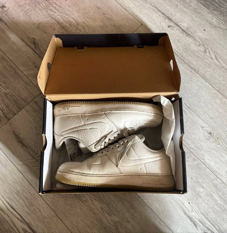 Nike air force 1 молочные белые 44 размер