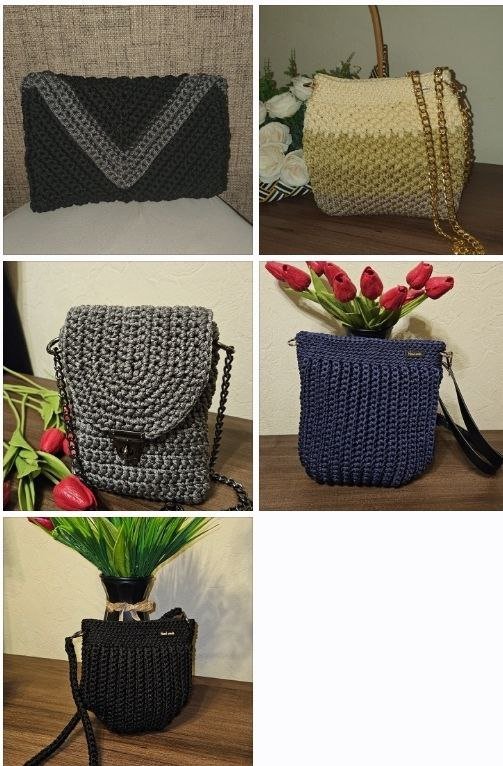 Сумки ручной работы вязаные