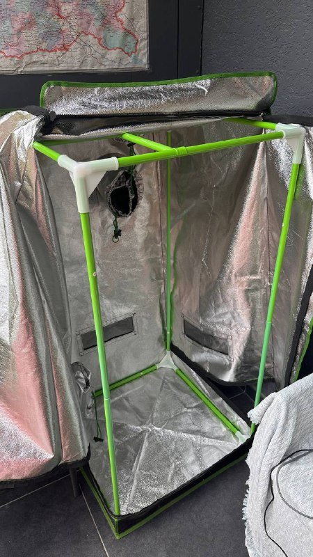 Гроубокс комплект 120х60 см с лампой и вентиляцией 7