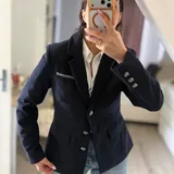 Women’s dark blue wool blazer Alba Moda 5