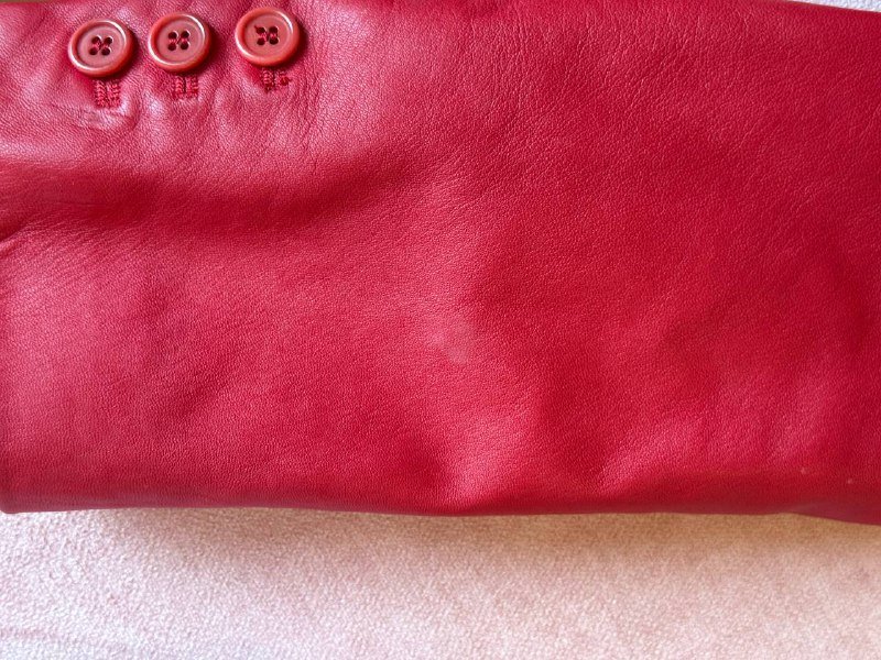 Винтажный кожаный пиджак Weekend Max Mara красный женщины 9