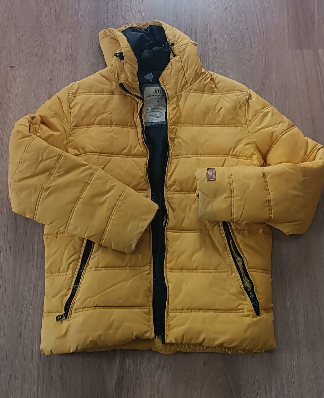 Куртка для мальчика 13-14 лет жёлтая