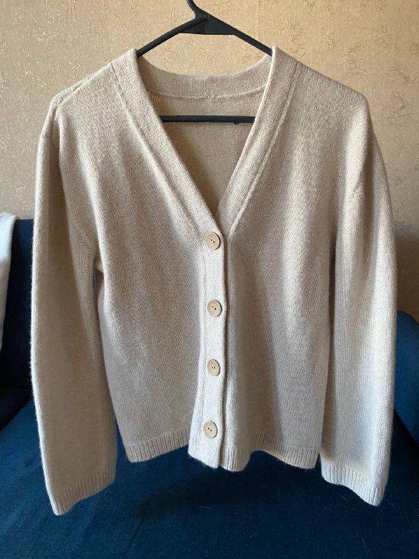 Кардиган из шерсти мериноса, размер L
