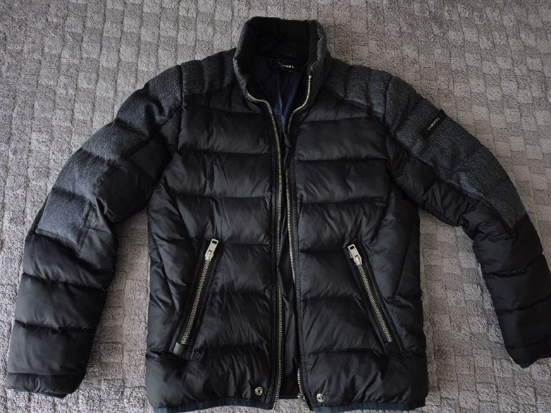 Кожаная куртка Tommy Hilfiger, Куртка Diesel из кожи бизона, зимняя куртка Diesel 8