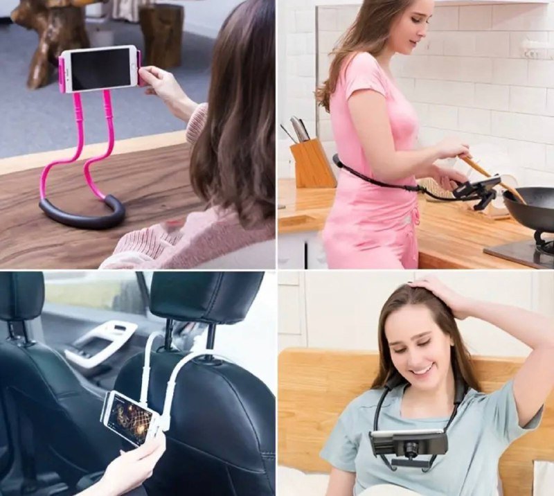 Универсальный держатель для телефона с шейной подставкой 4