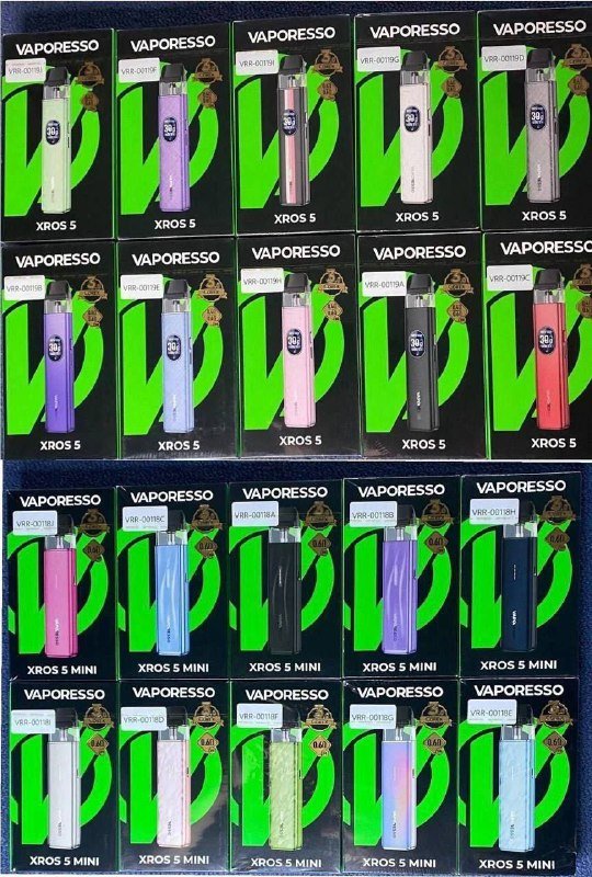 Электронные испарители Vaporesso XROS 5 и Mini