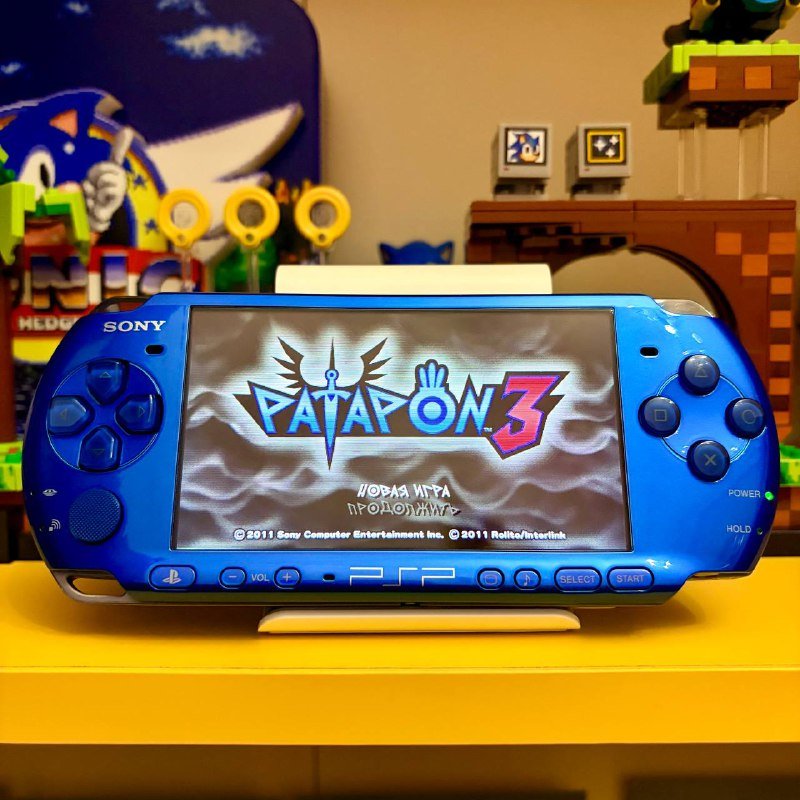 PSP 3000 Radiant Blue портативная ретро консоль 2