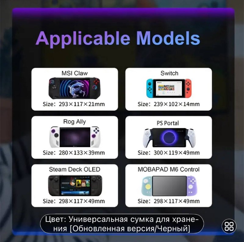 Универсальная сумка для переноски игровой консоли 5