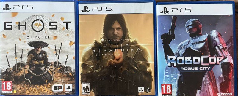 Игры для Playstation 5 Ghost of Yotei, Death Stranding, Robocop