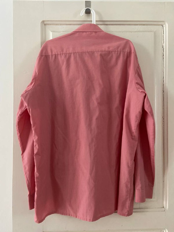 Мужская хлопковая рубашка винтаж 80е L-XL 2