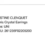 Серьги Justine Clenquet Daria Crystal 2