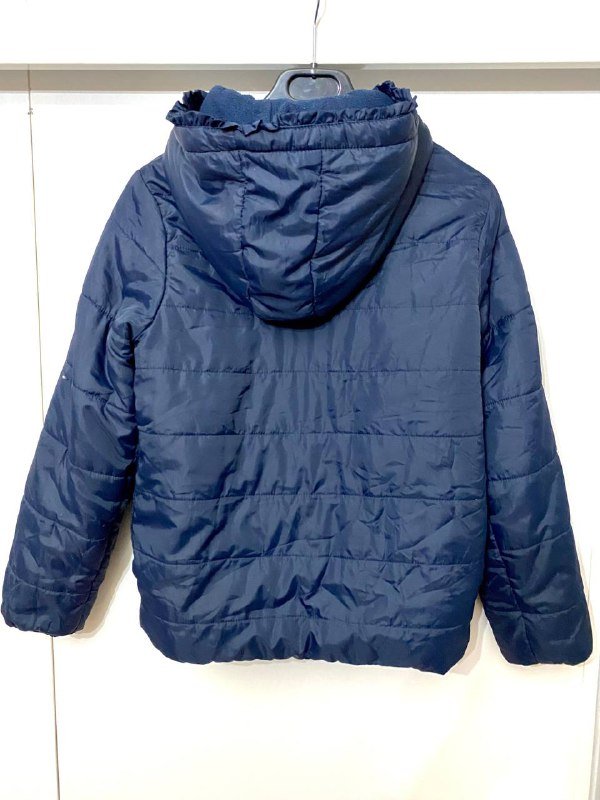 Женская куртка XS/S синего цвета с капюшоном 2