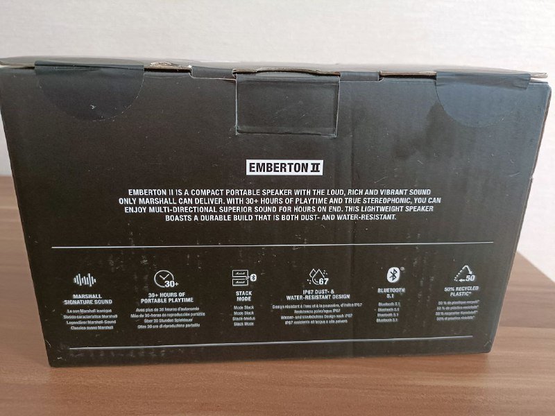 Колонка Marshall Emberton 2 бежевая 2