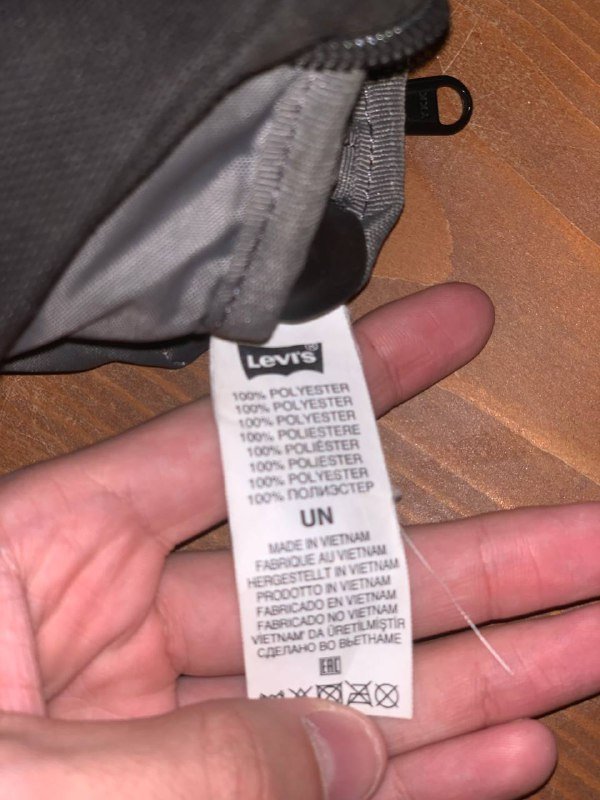 Сумка Levi's черная полиэстер