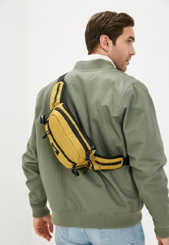 Сумка поясная Vans горчичного цвета 3