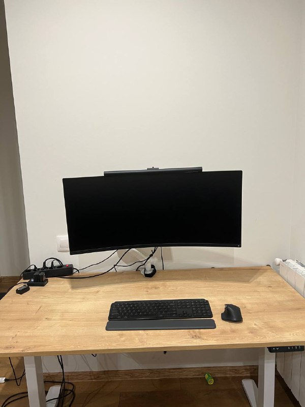 Монитор Xiaomi mi Curved Gaming 34 дюймов, Монитор АОС 27 дюймов, Стол 140х70 с подъемным механизмом 6